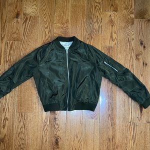 Green Bomber Jacket